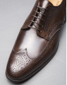 Brown oxford leather shoe