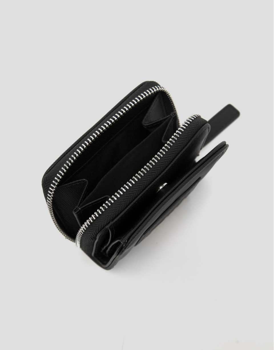 Billetera midi Dahlia nailon negro