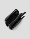 Medium black Dhalia Petal nylon billfold