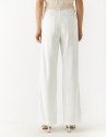 Pantalón ancho 4 bolsillos denim blanco - Mujer | Roberto Verino