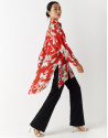 Blusón oversize Jacquard estampado floral ... | Roberto Verino