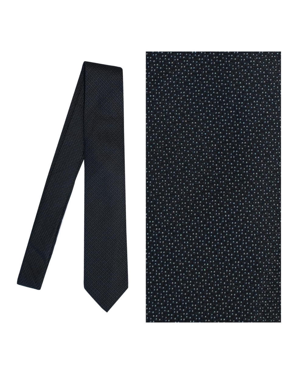 Corbata seda negro