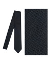 Corbata seda negro