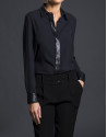 Black sequined shirt 