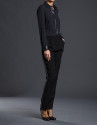 Black sequined shirt 