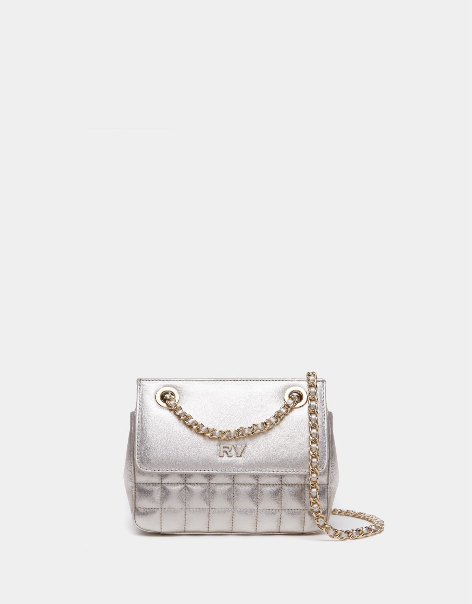 Bolso shoulder Ghauri Nano oro claro - Mujer | Roberto Verino