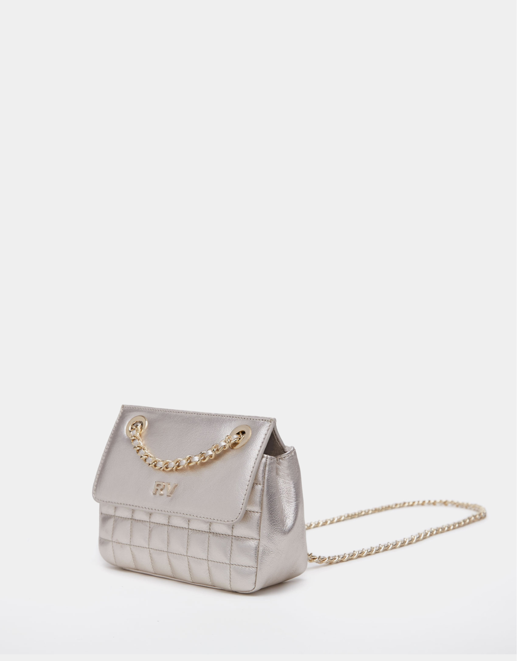 Bolso shoulder Ghauri Nano oro claro - Mujer | Roberto Verino