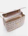 Bolso shoulder Ghauri Nano oro claro - Mujer | Roberto Verino