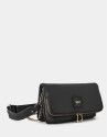 Bolso bandolera Martina Duplo piel negro | Roberto Verino