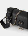 Bolso bandolera Martina Duplo piel negro | Roberto Verino