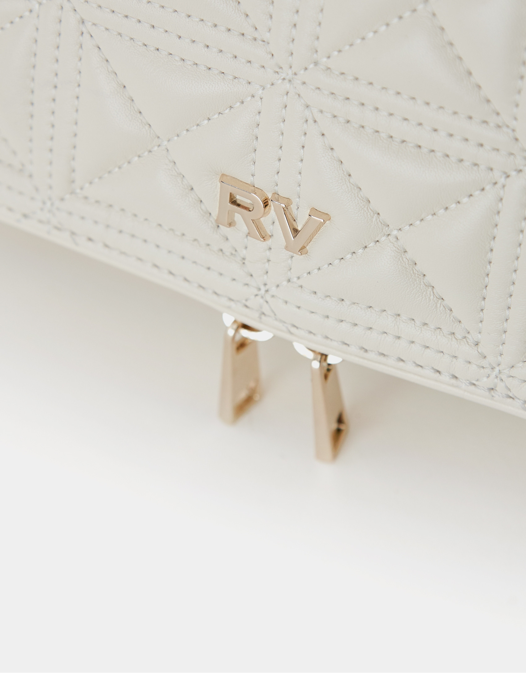 Beige quilted leather Mini Martina Duplo ... | Roberto Verino