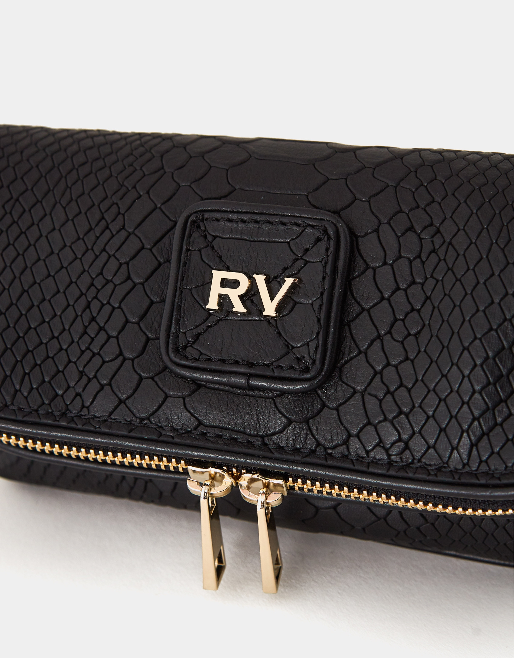 Bolso Martina Mini print serpiente negro | Roberto Verino