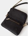 Bolso Martina Mini print serpiente negro | Roberto Verino