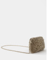 Bolso bandolera trenzado dorado Devyn Bag | Roberto Verino