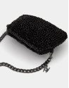 Black hand- braided Devyn shoulder bag - AW2023 | Roberto Verino