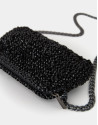 Bolso de mano trenzado negro Devyn Bag - OI2023 | Roberto Verino