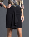 Black ruffle skirt 