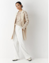 Long beige vest with lapels - AW2022 | Roberto Verino