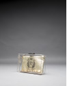Diva bag in transparent vinyl with gilded fabric change purse 
