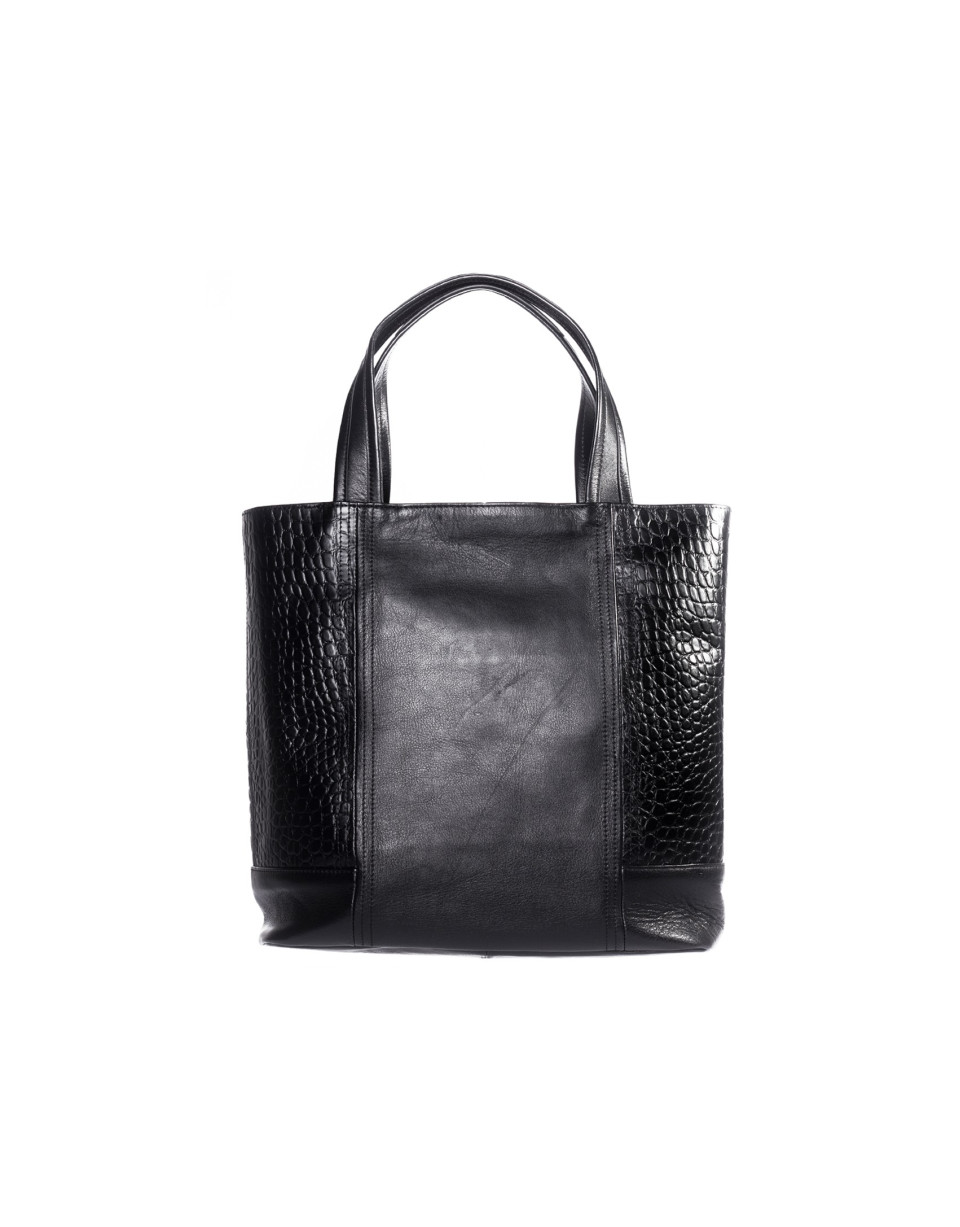 Grey lateral combined shopping bag.