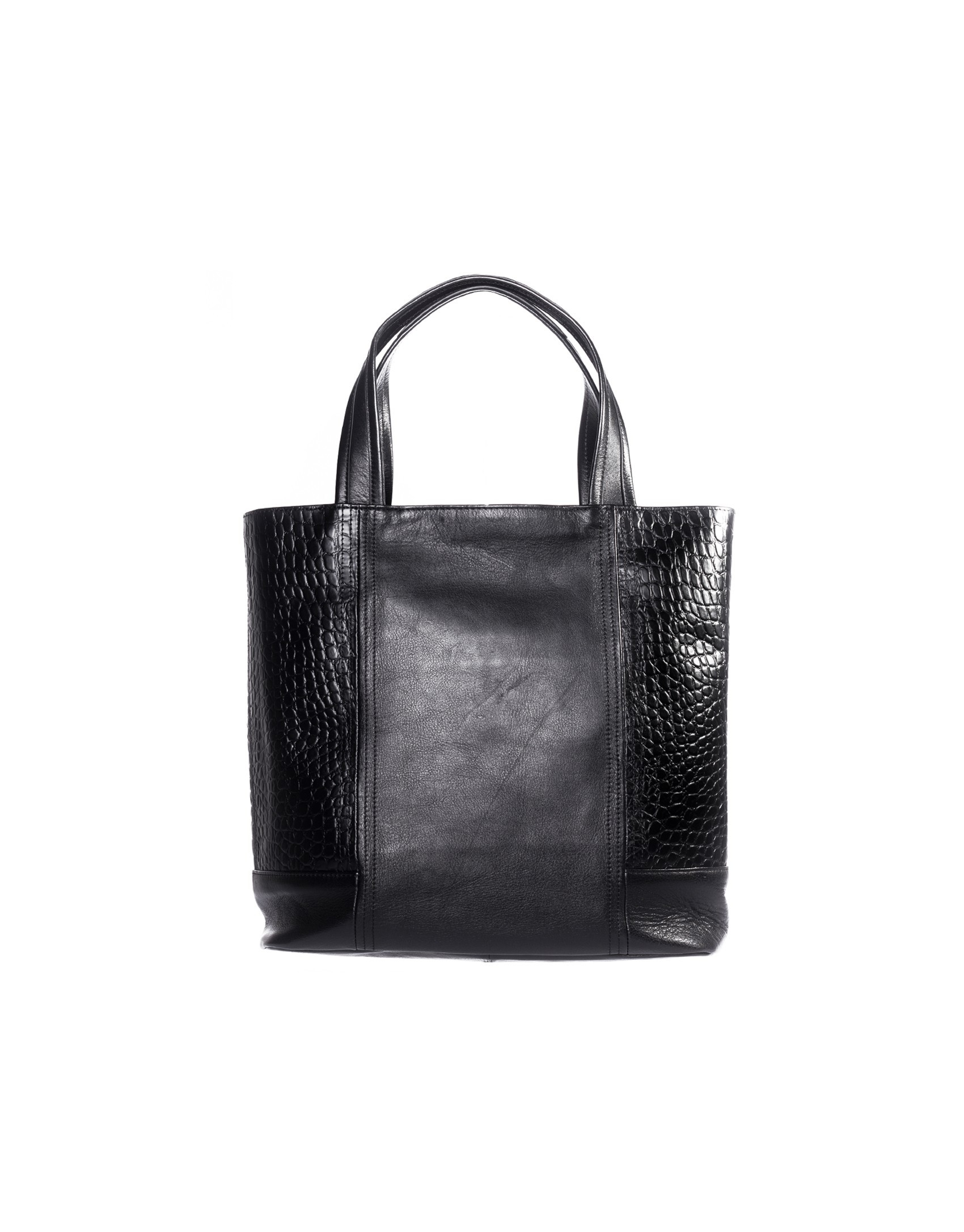 Grey lateral combined shopping bag.