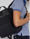 Neox black leather and neoprene backpack