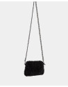 Black hand- braided Devyn shoulder bag - AW2023 | Roberto Verino