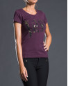 Fuchsia t-shirt with RV logo