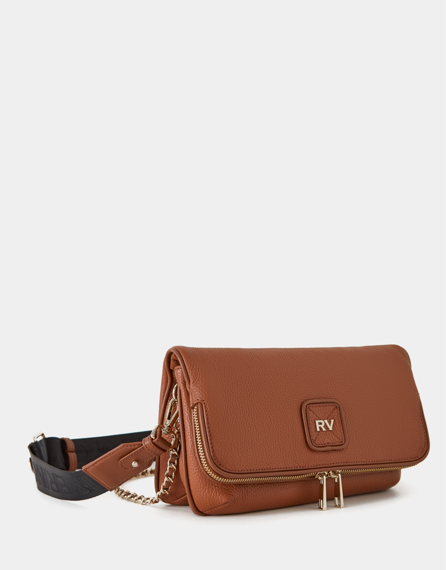 Brown leather Martina Duplo shoulder bag