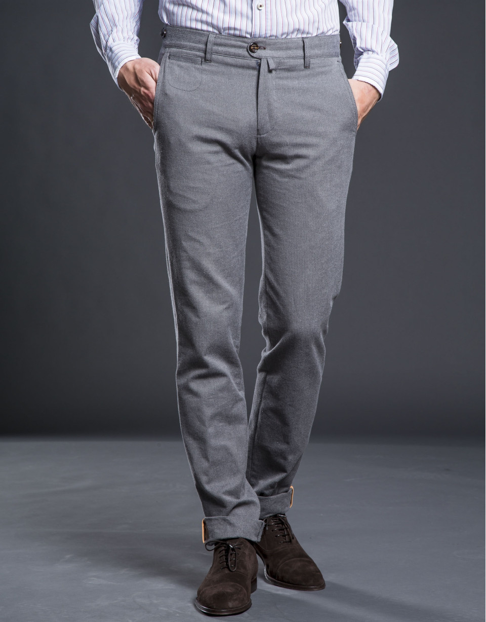 Pantalón sport espiguilla gris