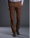 Hazelnut cotton pants