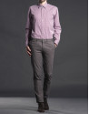 Coffee cotton pants