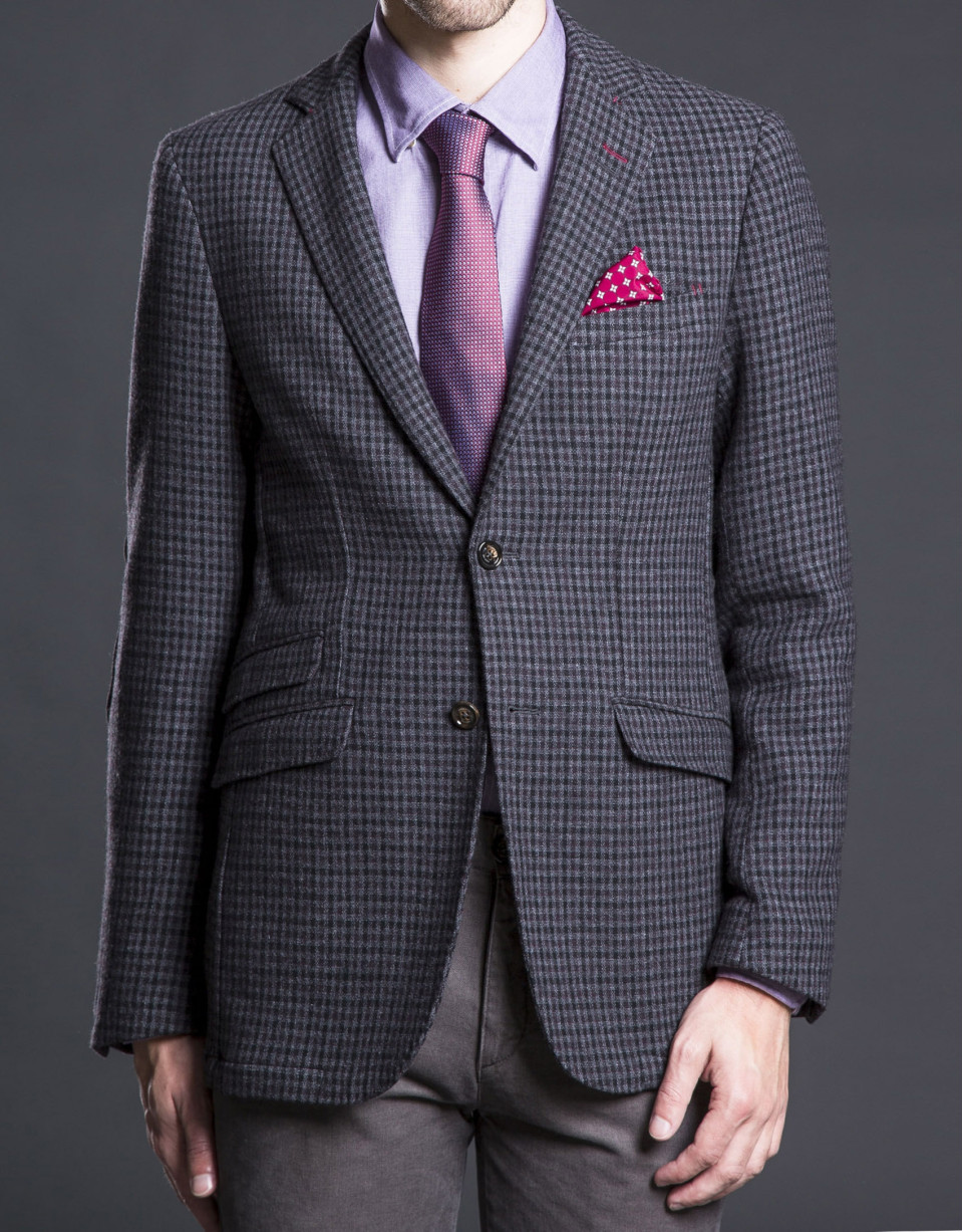 Brown checked jacket