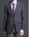 Brown checked jacket