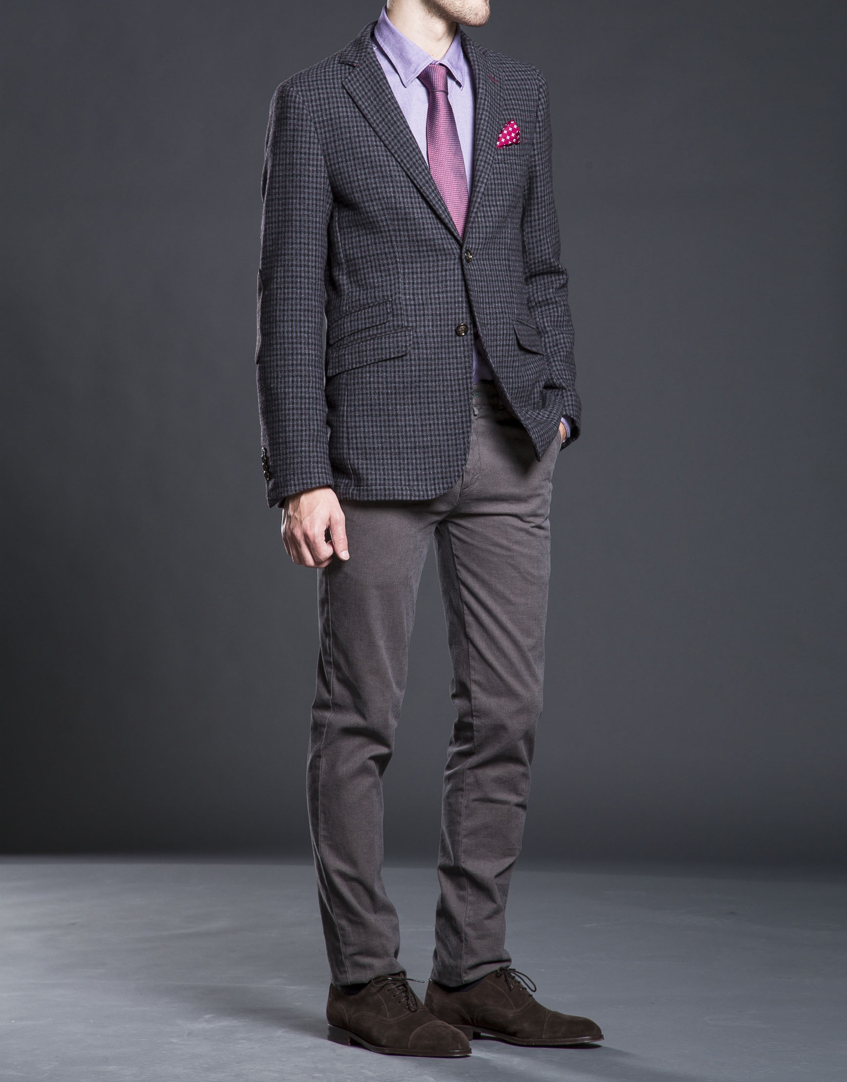 Brown checked jacket