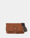 Brown leather Martina Duplo shoulder bag