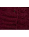 Burgundy knit scarf 
