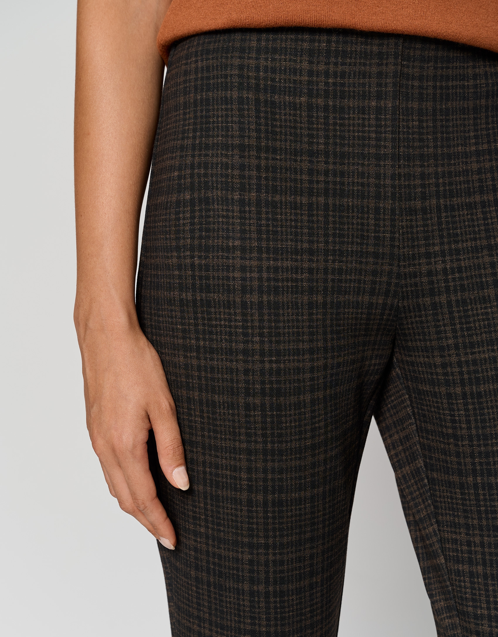 Pantalón legging Príncipe de Gales cámel | Roberto Verino