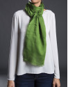 Plain green foulard 