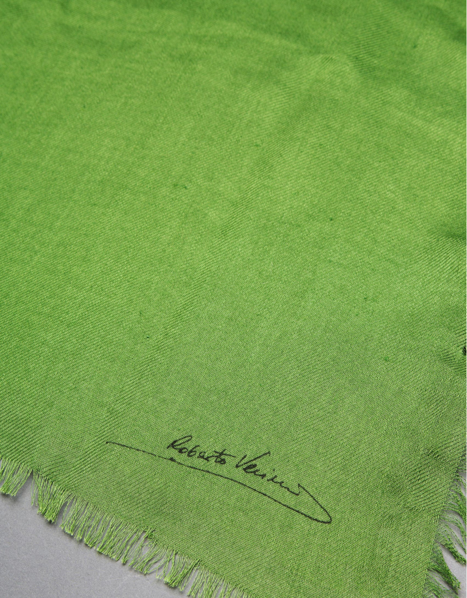 Plain green foulard 