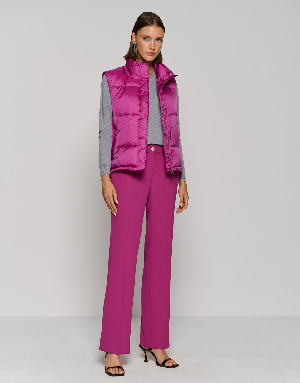 Chaleco acolchado fucsia - Mujer - OI2023 | Roberto Verino