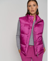 Fuchsia quilted vest - Woman - AW2023 | Roberto Verino