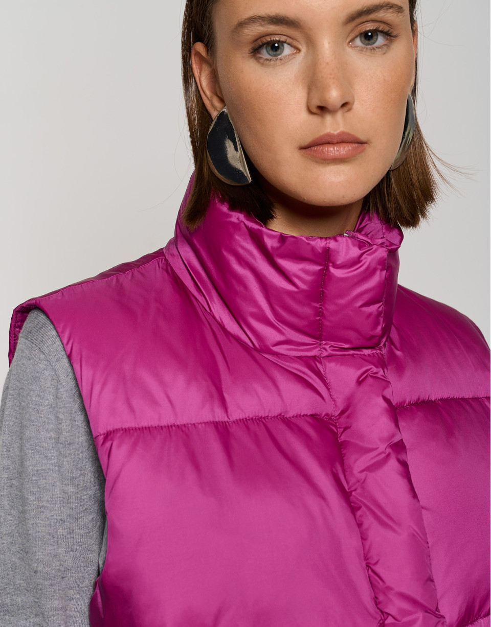 Chaleco acolchado fucsia - Mujer - OI2023 | Roberto Verino