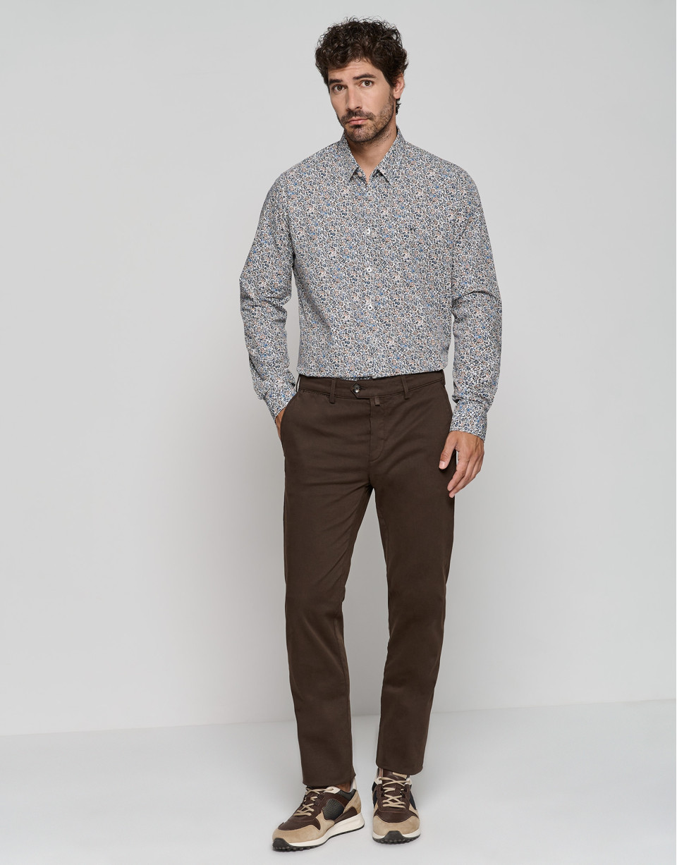 Camisa sport regular estampado flores tonos ... | Roberto Verino