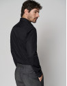 Camisa vestir slim liso negro - Hombre - OI2023 | Roberto Verino