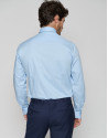 Light blue slim fit dress shirt - Man - AW2023 | Roberto Verino
