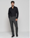 Dark slim fit dress shirt - Man - AW2023 | Roberto Verino