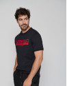 Black top with red logo - Man - AW2023 | Roberto Verino