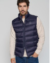Navy blue quilted vest - Man - AW2023 | Roberto Verino