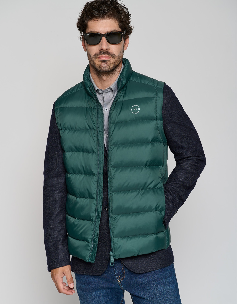Chaleco acolchado verde oscuro - Hombre | Roberto Verino